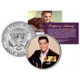 Elvis Presley " Black Blazer " JFK Kennedy Half Dollar U.S. Coin
