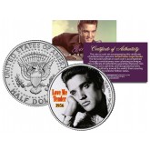ELVIS PRESLEY - Love Me Tender - MOVIE JFK Kennedy Half Dollar US Coin - Officially Licensed