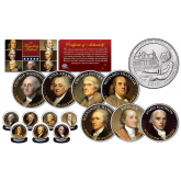 THE FOUNDING FATHERS of The United States 2017 FREDERICK DOUGLASS Washington DC Parks Quarters 7-Coin Set 