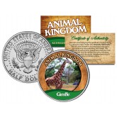 GIRAFFE - Animal Kingdom Series - JFK Kennedy Half Dollar U.S. Colorized Coin