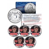 Lot of 5 KEVIN HARVICK Colorized Georgia Statehood Quarters U.S. Coins - Officially Licensed