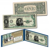 1882 Series Gold Certificates Complete Set of 7 on Modern U.S Genuine $2 Bills 
