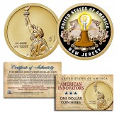 American Innovation NEW JERSEY 2019 Statehood $1 Dollar Uncirculated COLORIZED Coin