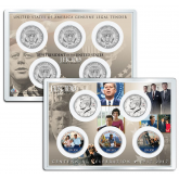 PRESIDENT * Life & Times * JOHN F. KENNEDY JFK100 Centennial Celebration 2017 Official Kennedy Half Dollar 5-Coin Set with 4x6 Lens Display