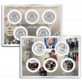 PRESIDENT * Assassination * JOHN F. KENNEDY JFK100 Centennial Celebration 2017 Official Kennedy Half Dollar 5-Coin Set with 4x6 Lens Display 