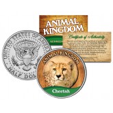 CHEETAH - Animal Kingdom Series - JFK Kennedy Half Dollar U.S. Colorized Coin