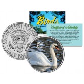 MUTE SWAN Collectible Birds JFK Kennedy Half Dollar Colorized U.S. Coin