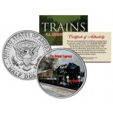 THE ORIENT EXPRESS TRAIN - Famous Trains - JFK Kennedy Half Dollar U.S. Colorized Coin