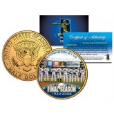 YANKEE STADIUM FINAL SEASON 2008 Kennedy JFK Half Dollar 24K Gold Plated US Coin