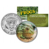 AFRICAN BULLFROG Collectible Frogs JFK Kennedy Half Dollar US Colorized Coin