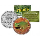 FLEISCHMANN'S GLASS FROG Collectible Frogs JFK Kennedy Half Dollar US Coin