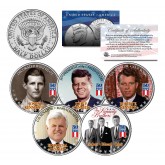 KENNEDY BROTHERS - John Robert Ted Joe - 2014 Anniversary JFK Half Dollar U.S. 5-Coin Set