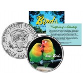 LOVE BIRDS Collectible Birds JFK Kennedy Half Dollar Colorized US Coin