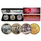 I Love Lucy Lucille Ball JFK Half Dollars 3-Coin 24KT Gold Plated Set w/Box Friends Forever Famous Scenes 
