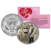 I Love Lucy - Golf Game - JFK Kennedy Half Dollar US Coin - Lucille Ball - Officially Licensed