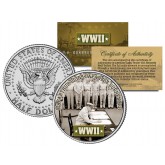 World War II - MACARTHUR SIGNS JAPANESE SURRENDER - JFK Kennedy Half Dollar US Coin