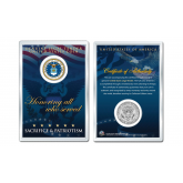 United States AIR FORCE Emblem JFK Kennedy Half Dollar U.S. Coin with 4x6 Lens Display MILITARY