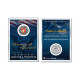 United States MARINE CORPS Emblem JFK Kennedy Half Dollar U.S. Coin with 4x6 Lens Display MILITARY