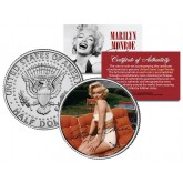 Marilyn Monroe " Summer " JFK Kennedy Half Dollar US Colorized Coin - Officially Licensed