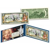 MARILYN MONROE - Multi-Image - Legal Tender U.S. Colorized $2 Bill - Officially Licensed