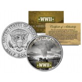World War II - ATOMIC BOMBING OF NAGASAKI - JFK Kennedy Half Dollar U.S. Coin