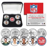 NFL History All-Time Touchdown Pass Leaders State Quarters 5-Coin Set with Display Box - Officially Licensed