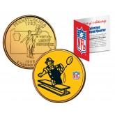 PITTSBURGH STEELERS - Retro Logo - Pennsylvania Quarter US Colorized Coin Football NFL - Officially Licensed
