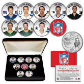 NFL Future Hall of Fame Quarterbacks Ohio Statehood Quarter 9-Coin Set in Deluxe Display Box - Officially Licensed
