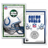 INDIANAPOLIS COLTS Field NFL Colorized JFK Kennedy Half Dollar U.S. Coin w/4x6 Display