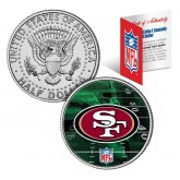 SAN FRANCISCO 49ERS Field JFK Kennedy Half Dollar US Colorized Coin - NFL Licensed