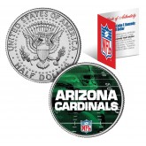 ARIZONA CARDINALS Field JFK Kennedy Half Dollar US Colorized Coin - NFL Licensed