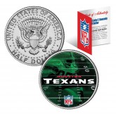 HOUSTON TEXANS Field JFK Kennedy Half Dollar US Colorized Coin - NFL Licensed