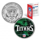 TENNESSEE TITANS Field JFK Kennedy Half Dollar US Colorized Coin - NFL Licensed
