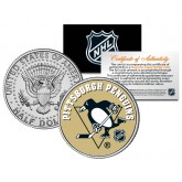 PITTSBURGH PENGUINS NHL Hockey JFK Kennedy Half Dollar U.S. Coin - Officially Licensed