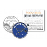 ST. LOUIS BLUES NHL Hockey Missouri Statehood Quarter U.S. Colorized Coin - Officially Licensed