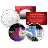 NIAGARA FALLS - Daytime & Nightime - Set of 2 Royal Canadian Mint Medallion Coin