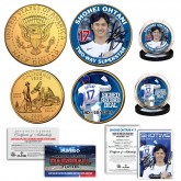 SHOHEI OHTANI Signed Record Deal 1st Ever L.A. DODGERS Officially Licensed 24K Gold Plated 2023 JFK Half Dollar & California Statehood Quarter U.S. 2-Coin Set with Bonus Card Certificate