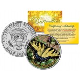 ORCHARD SWALLOWTAIL BUTTERFLY JFK Kennedy Half Dollar U.S. Colorized Coin