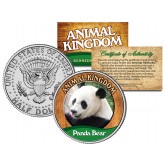 PANDA BEAR - Animal Kingdom Series - JFK Kennedy Half Dollar U.S. Colorized Coin