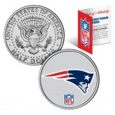 NEW ENGLAND PATRIOTS NFL JFK Kennedy Half Dollar US Colorized Coin - Officially Licensed