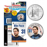 MIKE PIAZZA NY Mets Official New York Statehood U.S. Quarter Coin in Promotional Rare Unopened Sealed Packaging 