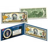 JIMMY CARTER * 39th U.S. President * Colorized Presidential $2 Bill U.S. Genuine Legal Tender