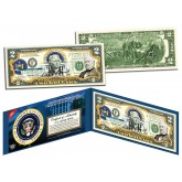 MILLARD FILLMORE * 13th U.S. President * Colorized Presidential $2 Bill U.S. Genuine Legal Tender
