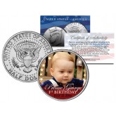 PRINCE GEORGE - 1st Birthday - 2014 JFK Half Dollar US Colorized Coin ROYAL BABY
