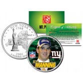 ELI MANNING - Draft Pick - Colorized New York Statehood U.S. Quarter Coin ROOKIE - Officially Licensed