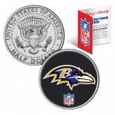 BALTIMORE RAVENS NFL JFK Kennedy Half Dollar US Colorized Coin - Officially Licensed
