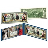 RONALD REAGAN - 100th Birthday - Life & Times - Colorized US $2 Bill Legal Tender