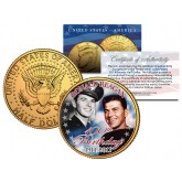 RONALD REAGAN - 100th Birthday - 1911-2011 JFK Kennedy Half Dollar 24K Gold Plated US Coin