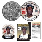 ROBERTO CLEMENTE 1972 IKE Eisenhower Dollar Colorized U.S. Coin HALL OF FAME
