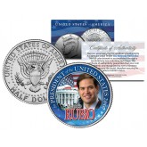 MARCO RUBIO FOR PRESIDENT 2016 Campaign Colorized JFK Kennedy Half Dollar U.S. Coin